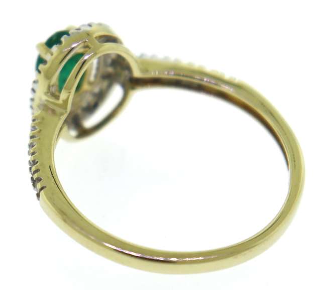 Favorite Oval Emerald & Diamond Halo Ring