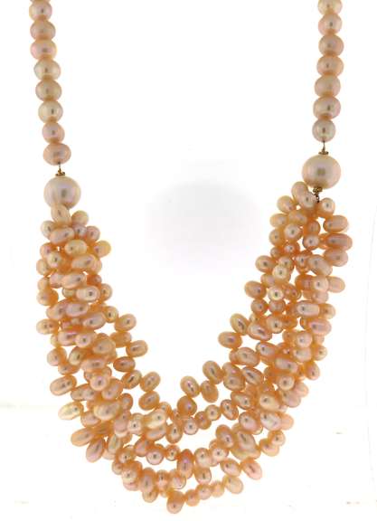 Pink Fresh Water Pearl Necklace