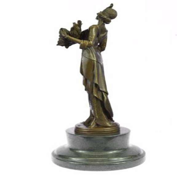 Feather Gown Bronze Sculpture