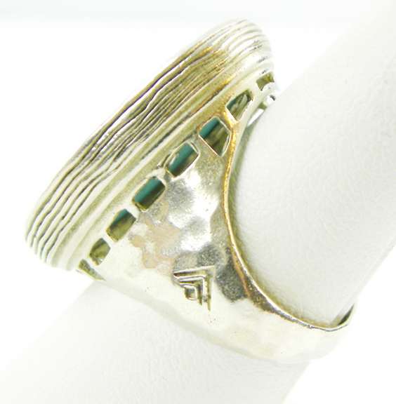 Silpada Sterling Ring with Large Amazonite, Size 8