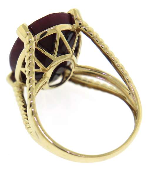 Charming Treated Ruby w Diamond Accent Ring