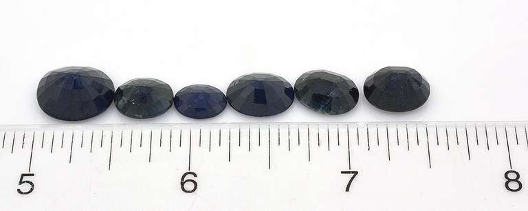 Glittering set of 25.32CTW Mixed Loose Sapphires