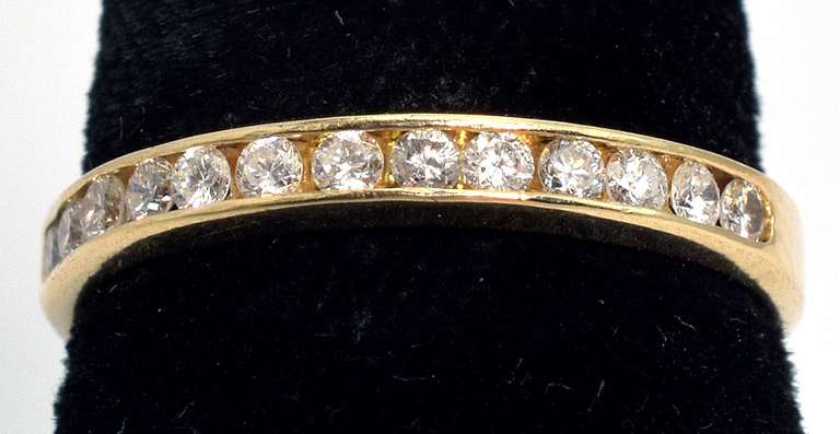 Channel Set Diamond Band Ring, 14KT
