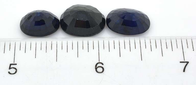 Lovely set of 3 Loose Sapphires, 25.54CTW