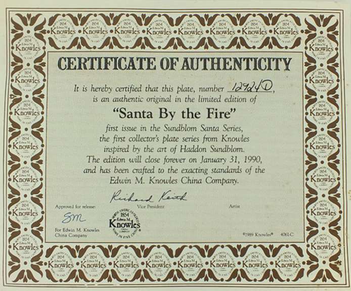 Collector's Fine China Plate