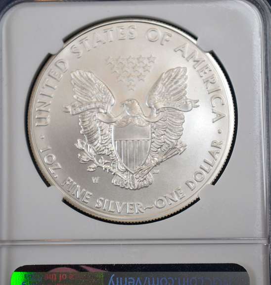 2008-W MS69 American Silver Eagle, NGC