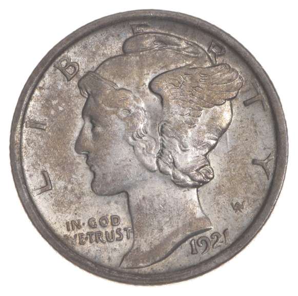 1921 Mercury Dime