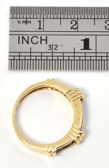 Channel Set Amethyst Ring