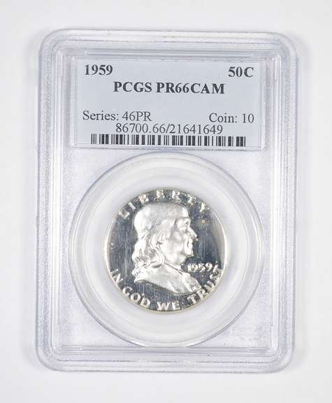 PR66 CAM 1959 Franklin Half Dollar - Graded PCGS