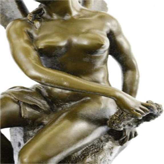 Becquerel Nude Angel Bronze Sculpture