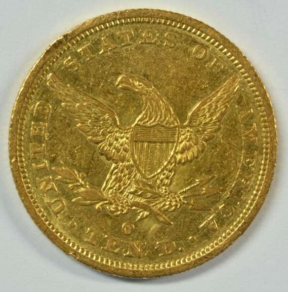 Near Mint 1844-O No Motto $10 Liberty Gold Piece