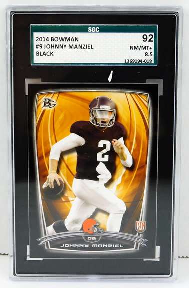 Johnny Manziel Topps Rookie Football Card - Graded