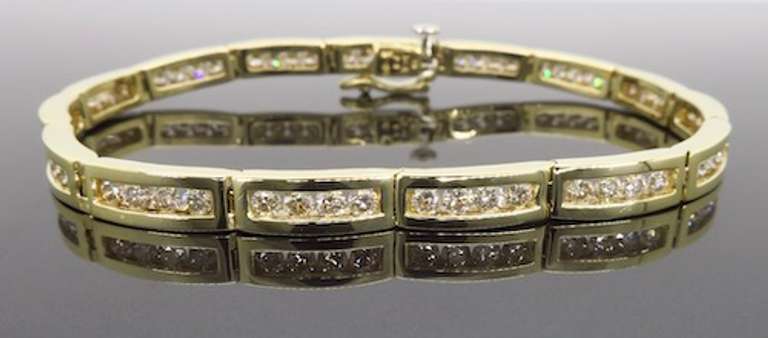 3.00 Carat Channel Set Diamond Bracelet