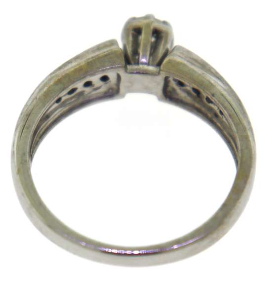 Dazzling 14kt WG Diamond with Channel Set Sides Ring