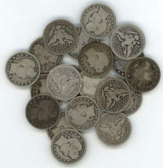 20 Assorted Full Good+ Barber Head Quarters