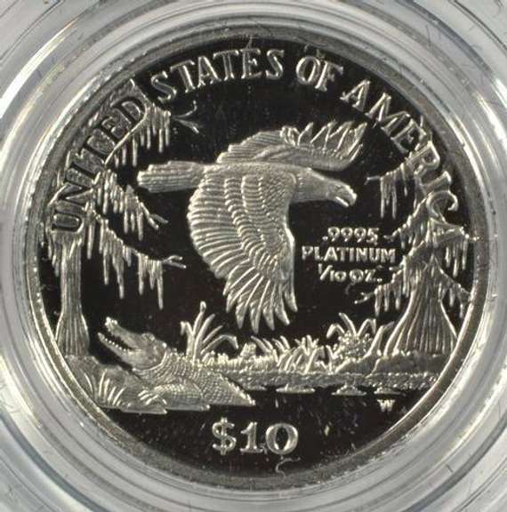 Great 1999-W Pure Platinum Proof $10 Eagle. Box/COA
