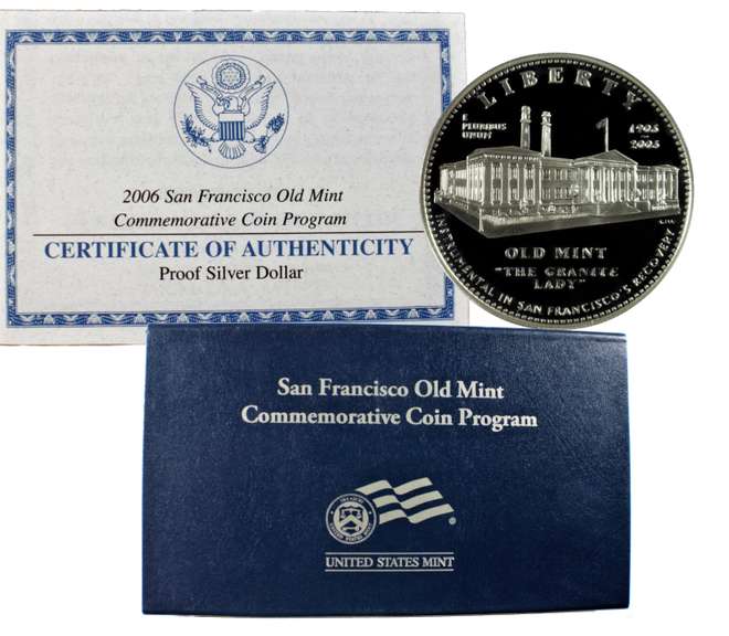2006 San Fran Old Mint Proof Commem $, OGP