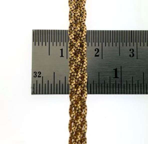 Stunning 14kt yellow gold mesh chain necklace