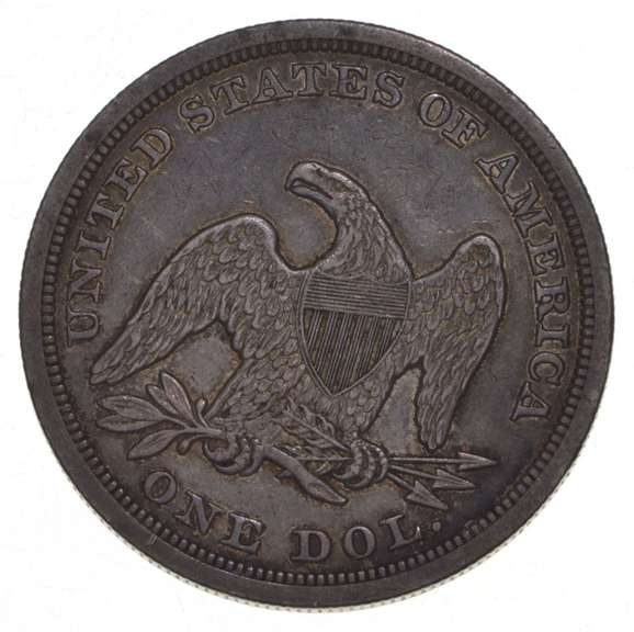 1846 Seated Liberty Silver Dollar