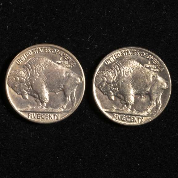1935 And 1936 S Gem Frosty BU Buffalo Nickel