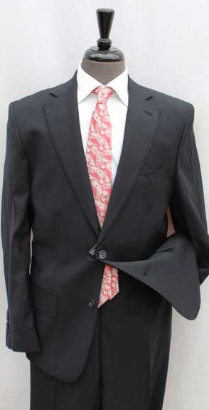 Super Fine Quality Black Color Italian Suit By Galante
