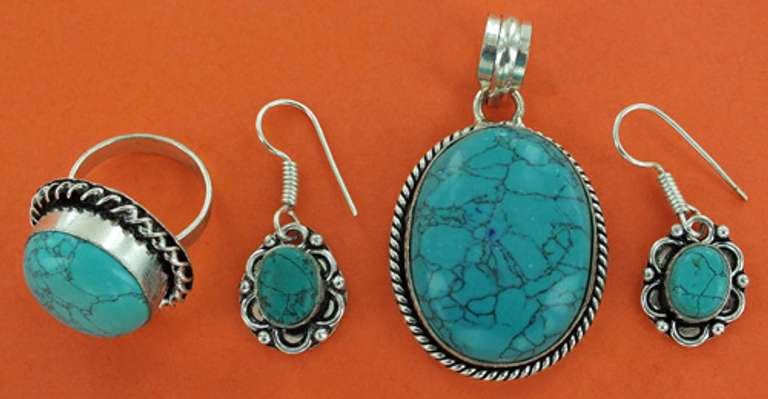 Silver and Natural Stone