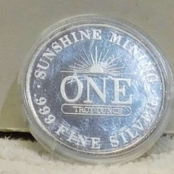 PRF 1 oz Sil round 1983 Sunshine