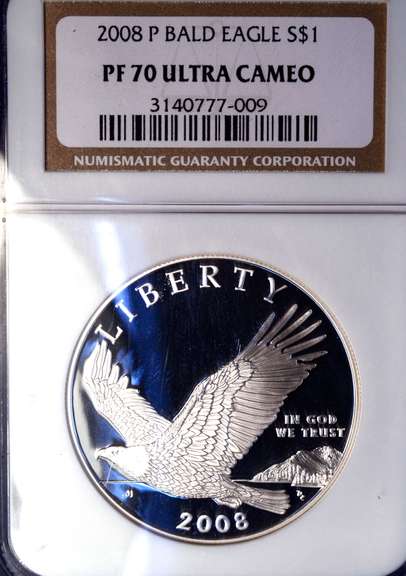 2008 Bald Eagle $ PF70, NGC