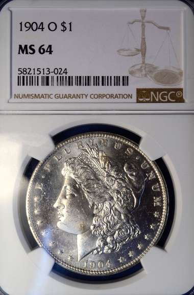 Flashy Near PL 1904-O Morgan Silver Dollar, MS64 NGC