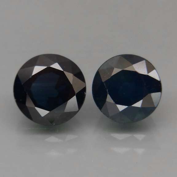 Heated Only! 3.38ct midnight blue Sapphire set