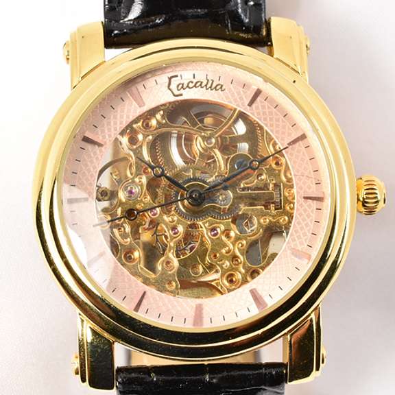 Snazzy Cacalla Men's Skeleton Watch