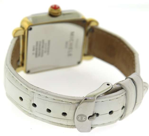 Michelle Deco Madison Two Tone Diamond Dial Watch