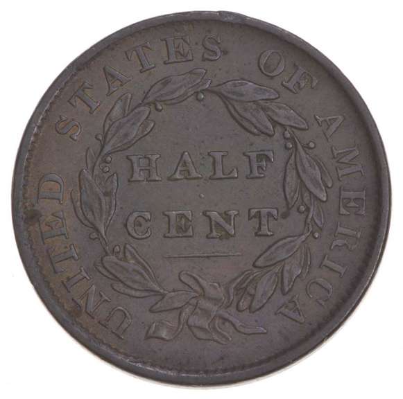 1835 Classic Head Half Cent