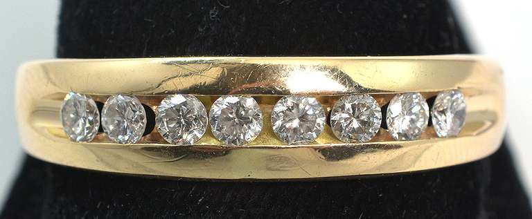 0.63CTW Diamond Band in 14KT Yellow Gold