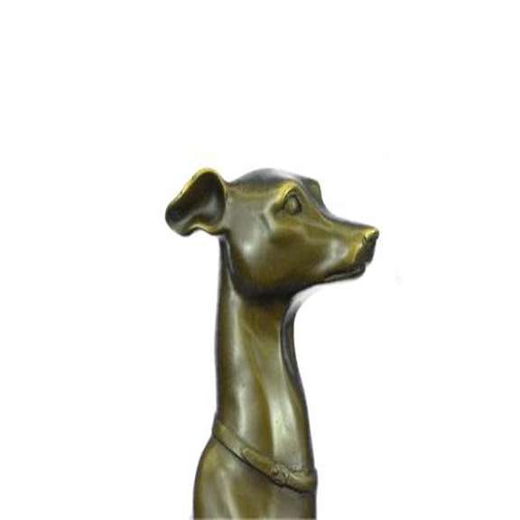 Abstract Modern Art Greyhound Grey Hound Dog Bronze Sculpture by Barye Statue