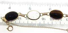 Sterling Silver Multi Stone Scarab Bracelet
