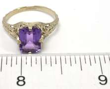14KT Amethyst Vintage Ring