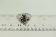 Sterling Silver Oval Shaped Aquamarine Ring