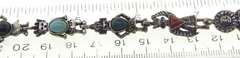 Vintage Sterling and Gemstone Bracelet