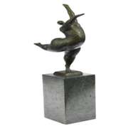 Abstract Ballerina Bronze Figurine