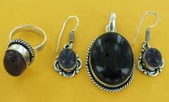 Silver and Natural Stone