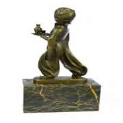 Little Indian Boy Alibaba The Server Bronze Sculpture