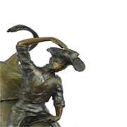 West Cowboy Bronze Sculpture Statue Figure Art