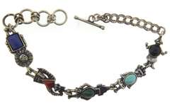 Vintage Sterling and Gemstone Bracelet