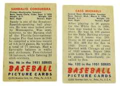 2 Bowman 1951 Washington Senators Baseball Cards