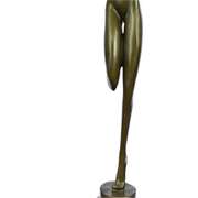 Nude Girl Bronze Sculpture on Marble Base Statue