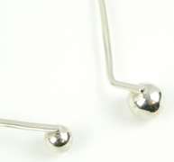 Sleek Sterling Silver Ball Neckpiece