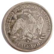 1877 S Arrows Seated Half Dollar