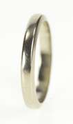 18K White Gold 2.8mm Art Deco Wreath Edge Wedding Band Ring