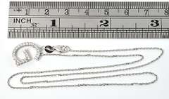 G Initial Pendant Necklace with Diamonds in 14K WG